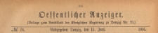 Oeffentlicher Anzeiger : Beilage zum Amts-blatt der Königlichen Regierung zu Danzig, 1901.06.15 nr 24