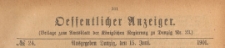 Oeffentlicher Anzeiger : Beilage zum Amts-blatt der Königlichen Regierung zu Danzig, 1901.06.15 nr 24
