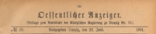 Oeffentlicher Anzeiger : Beilage zum Amts-blatt der Königlichen Regierung zu Danzig, 1901.06.22 nr 25