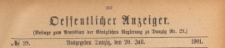 Oeffentlicher Anzeiger : Beilage zum Amts-blatt der Königlichen Regierung zu Danzig, 1901.07.20 nr 29