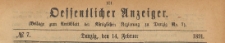 Oeffentlicher Anzeiger : Beilage zum Amts-blatt der Königlichen Regierung zu Danzig, 1891.02.14 nr 7