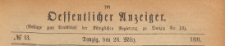 Oeffentlicher Anzeiger : Beilage zum Amts-blatt der Königlichen Regierung zu Danzig, 1891.03.28 nr 13