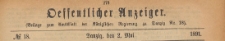 Oeffentlicher Anzeiger : Beilage zum Amts-blatt der Königlichen Regierung zu Danzig, 1891.05.02 nr 18
