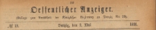 Oeffentlicher Anzeiger : Beilage zum Amts-blatt der Königlichen Regierung zu Danzig, 1891.05.09 nr 19