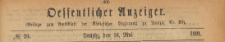 Oeffentlicher Anzeiger : Beilage zum Amts-blatt der Königlichen Regierung zu Danzig, 1891.05.16 nr 20