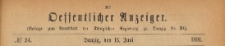 Oeffentlicher Anzeiger : Beilage zum Amts-blatt der Königlichen Regierung zu Danzig, 1891.06.13 nr 24