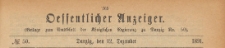 Oeffentlicher Anzeiger : Beilage zum Amts-blatt der Königlichen Regierung zu Danzig, 1891.12.12 nr 50