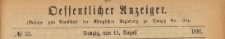 Oeffentlicher Anzeiger : Beilage zum Amts-blatt der Königlichen Regierung zu Danzig, 1891.08.15 nr 33