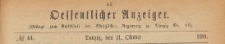 Oeffentlicher Anzeiger : Beilage zum Amts-blatt der Königlichen Regierung zu Danzig, 1891.10.31 nr 44