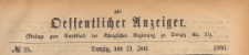 Oeffentlicher Anzeiger : Beilage zum Amts-blatt der Königlichen Regierung zu Danzig, 1886.06.19 nr 25