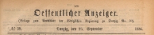 Oeffentlicher Anzeiger : Beilage zum Amts-blatt der Königlichen Regierung zu Danzig, 1886.09.25 nr 39