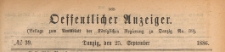 Oeffentlicher Anzeiger : Beilage zum Amts-blatt der Königlichen Regierung zu Danzig, 1886.09.25 nr 39