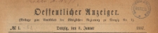 Oeffentlicher Anzeiger : Beilage zum Amts-blatt der K&ouml;niglichen Regierung zu Danzig, 1887.01.08 nr 1