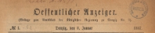 Oeffentlicher Anzeiger : Beilage zum Amts-blatt der Königlichen Regierung zu Danzig, 1887.01.08 nr 1