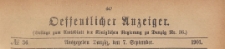 Oeffentlicher Anzeiger : Beilage zum Amts-blatt der Königlichen Regierung zu Danzig, 1901.09.07 nr 36