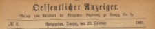 Oeffentlicher Anzeiger : Beilage zum Amts-blatt der Königlichen Regierung zu Danzig, 1892.02.20 nr 8