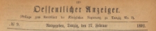Oeffentlicher Anzeiger : Beilage zum Amts-blatt der Königlichen Regierung zu Danzig, 1892.02.27 nr 9
