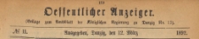 Oeffentlicher Anzeiger : Beilage zum Amts-blatt der Königlichen Regierung zu Danzig, 1892.03.12 nr 11