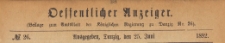 Oeffentlicher Anzeiger : Beilage zum Amts-blatt der Königlichen Regierung zu Danzig, 1892.06.25 nr 26