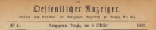 Oeffentlicher Anzeiger : Beilage zum Amts-blatt der Königlichen Regierung zu Danzig, 1892.09.08 nr 41