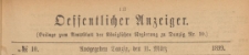 Oeffentlicher Anzeiger : Beilage zum Amts-blatt der Königlichen Regierung zu Danzig, 1899.03.11 nr 10