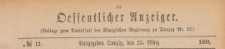 Oeffentlicher Anzeiger : Beilage zum Amts-blatt der Königlichen Regierung zu Danzig, 1899.03.25 nr 12