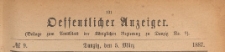 Oeffentlicher Anzeiger : Beilage zum Amts-blatt der Königlichen Regierung zu Danzig, 1887.03.05 nr 9