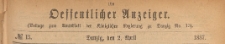Oeffentlicher Anzeiger : Beilage zum Amts-blatt der Königlichen Regierung zu Danzig, 1887.04.02 nr 13