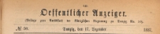 Oeffentlicher Anzeiger : Beilage zum Amts-blatt der K&ouml;niglichen Regierung zu Danzig, 1887.12.17 nr 50