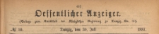Oeffentlicher Anzeiger : Beilage zum Amts-blatt der Königlichen Regierung zu Danzig, 1887.07.30 nr 30