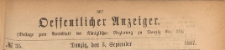 Oeffentlicher Anzeiger : Beilage zum Amts-blatt der Königlichen Regierung zu Danzig, 1887.09.03 nr 35