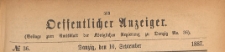 Oeffentlicher Anzeiger : Beilage zum Amts-blatt der Königlichen Regierung zu Danzig, 1887.09.10 nr 36