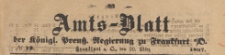 Amts-Blatt der Königlichen Preussischen Regierung zu Frankfurth an der Oder, 1867.03.20 nr 12