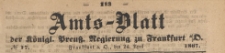 Amts-Blatt der Königlichen Preussischen Regierung zu Frankfurth an der Oder, 1867.04.24 nr 17