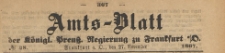 Amts-Blatt der Königlichen Preussischen Regierung zu Frankfurth an der Oder, 1867.11.27 nr 48