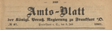 Amts-Blatt der K&ouml;niglichen Preussischen Regierung zu Frankfurth an der Oder, 1867.07.03 nr 27