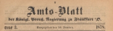 Amts-Blatt der Königlichen Preussischen Regierung zu Frankfurth an der Oder, 1878.01.16 nr 3