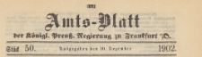 Amts-Blatt der Königlichen Preussischen Regierung zu Frankfurth an der Oder, 1902.12.24 nr 52