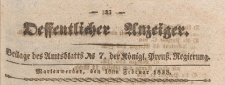 Oeffentlicher Anzeiger : Beilage des Amtsblatt der Königlichen Preussischen Regierung, 1838.02.16 nr 7