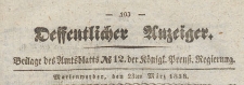 Oeffentlicher Anzeiger : Beilage des Amtsblatt der Königlichen Preussischen Regierung, 1838.03.23 nr 12