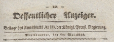 Oeffentlicher Anzeiger : Beilage des Amtsblatt der Königlichen Preussischen Regierung, 1838.05.04 nr 18