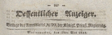 Oeffentlicher Anzeiger : Beilage des Amtsblatt der Königlichen Preussischen Regierung, 1838.05.18 nr 20
