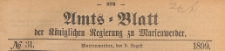 Amts-Blatt der Königlich Preussischen Regierung zu Marienwerder für das Jahr, 1899.07.22 nr 31