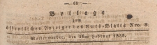 Beilage zum öffentlichen Anzeiger des Amts=Blatts, 1838.02.23 nr 8