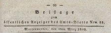 Beilage zum öffentlichen Anzeiger des Amts=Blatts, 1838.03.16 nr 11