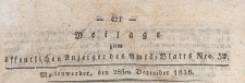 Beilage zum öffentlichen Anzeiger des Amts=Blatts, 1838.12.28 nr 52