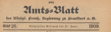 Amts-Blatt der Königlichen Preussischen Regierung zu Frankfurth an der Oder, 1909.06.30 nr 26