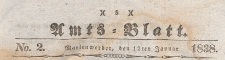 Amts-Blatt der Königlich Preussischen Regierung zu Marienwerder für das Jahr, 1838.01.12 nr 2