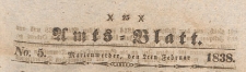 Amts-Blatt der Königlich Preussischen Regierung zu Marienwerder für das Jahr, 1838.02.02 nr 5