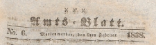 Amts-Blatt der Königlich Preussischen Regierung zu Marienwerder für das Jahr, 1838.02.09 nr 6